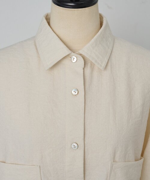 BEARDSLEY（ビアズリー）の「フリンジシャツ（シャツ/ブラウス・レディース・オレンジ/アイボリー・FREE）」の21枚目の写真