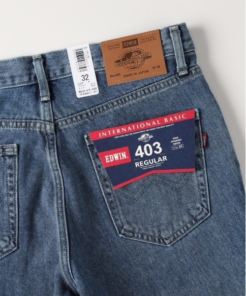 EDWIN（エドウィン）の「EDWIN(エドウィン)【メンズ】「403」レギュラーストレート（デニムパンツ・メンズ・ダークインディゴブルー・29inch/31inch/32inch/33inch/34inch/36inch/30inch/28inch）」の4枚目の写真
