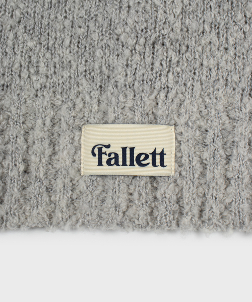 Fallett(ファレット)の「アルパカブークルニットバラクラバライトグレー(ニットキャップ/ビーニー・レディース・その他・FREE)」の8枚目の写真