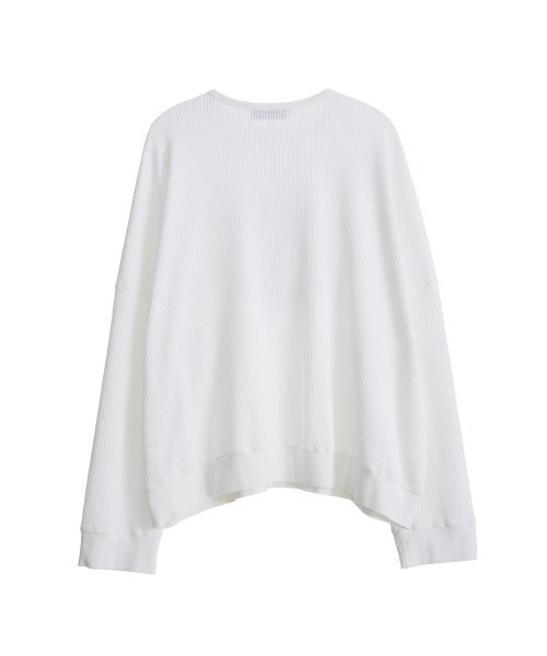 FROM ARLES(フロムアルル)の「クラシックフィット80Sヴィンテージロングスリーブ / USネイビー(Tシャツ/カットソー・メンズ・ホワイト・L/M)」の5枚目の写真