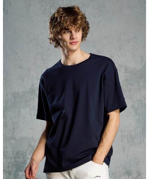 wjk(ダヴルジェイケイ)の「luxury cotton S/S(Tシャツ/カットソー・メンズ・ブラック/ホワイト/ネイビー・SMALL/MEDIUM/LARGE/X-LARGE)」の3枚目の写真