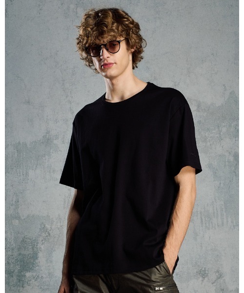 wjk(ダヴルジェイケイ)の「luxury cotton S/S(Tシャツ/カットソー・メンズ・ブラック/ホワイト/ネイビー・SMALL/MEDIUM/LARGE/X-LARGE)」の2枚目の写真