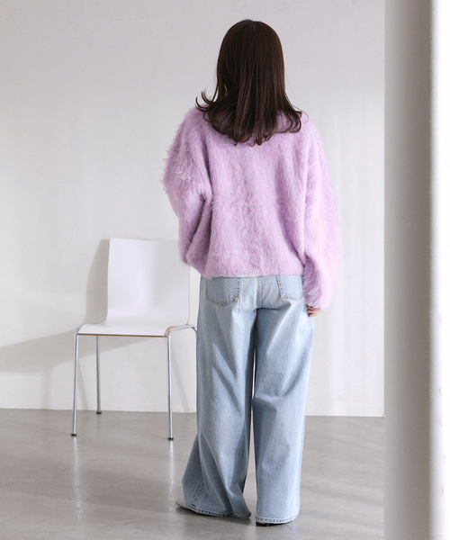 La TOTALITE（ラトータリテ）の「ウール混クルーネックプルオーバー（ニット/セーター・レディース・ホワイト/ピンク/グレー・FREE）」の16枚目の写真