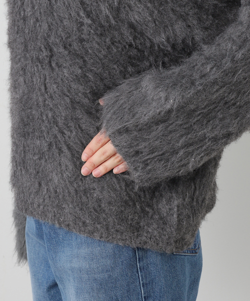 La TOTALITE（ラトータリテ）の「ウール混クルーネックプルオーバー（ニット/セーター・レディース・ホワイト/ピンク/グレー・FREE）」の21枚目の写真