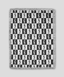 F.ILLUMINATE（フィルミネイト）の「シンボルチェッカーボードブランケット-ブラック（ブランケット）」