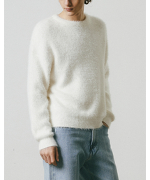 MERGO（メルゴ）の「ファージラウンドネックニット[アイボリー]（ニット/セーター）」