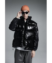 APOSTROPHE COMMA（アポストロフィコンマ）の「ハイグロシーツーウェイパディングベスト(ブラック)（ダウンベスト）」