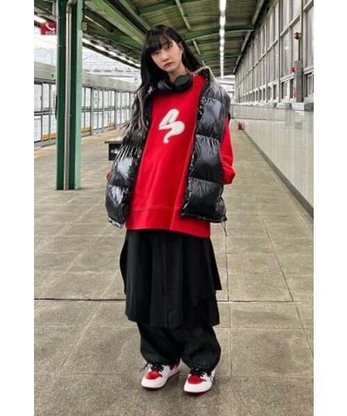 APOSTROPHE COMMA(アポストロフィコンマ)の「ハイグロシーツーウェイパディングベスト(ブラック)(ダウンベスト・メンズ・その他・LARGE/MEDIUM/SMALL)」の13枚目の写真