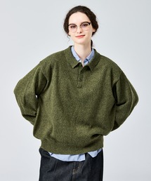 WETTEMPT(�E�B�e���v�g)��MERANGE KNIT POLO / �������W�j�b�g�|��(�j�b�g/�Z�[�^�[)