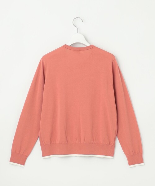 J.PRESS(ジェイプレス)の「【アンサンブル着用可】BASIC HT COTTON クルーネック カーディガン(カーディガン/ボレロ・レディース・ネイビー系/アイボリー系/スカイブルー系/ピンク系・T15/T13)」の10枚目の写真