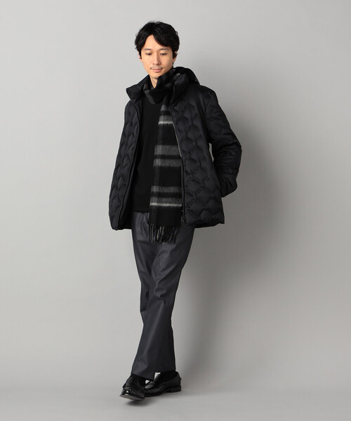 COMME CA MEN（コムサメン）の「ドビー シームレス ダウンブルゾン（ダウンジャケット/コート・メンズ・ブラック・M）」の7枚目の写真