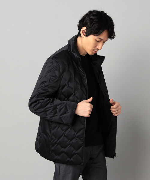 COMME CA MEN（コムサメン）の「ドビー シームレス ダウンブルゾン（ダウンジャケット/コート・メンズ・ブラック・M）」の9枚目の写真