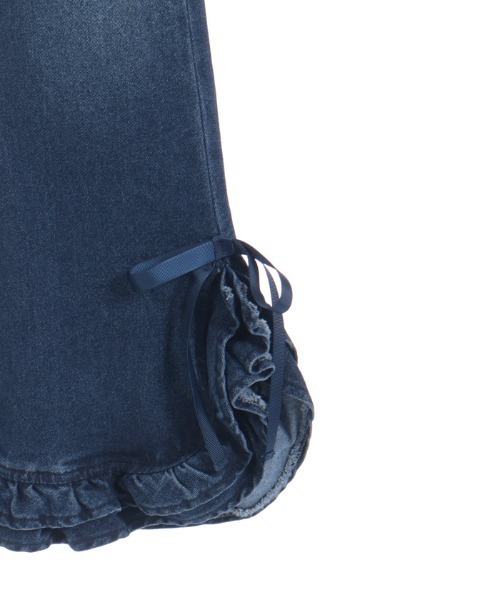 axes femme（アクシーズファム）の「フリルハイウエストデニム（その他パンツ・レディース・インディゴブルー/ケミカルウォッシュ・LARGE/MEDIUM）」の9枚目の写真