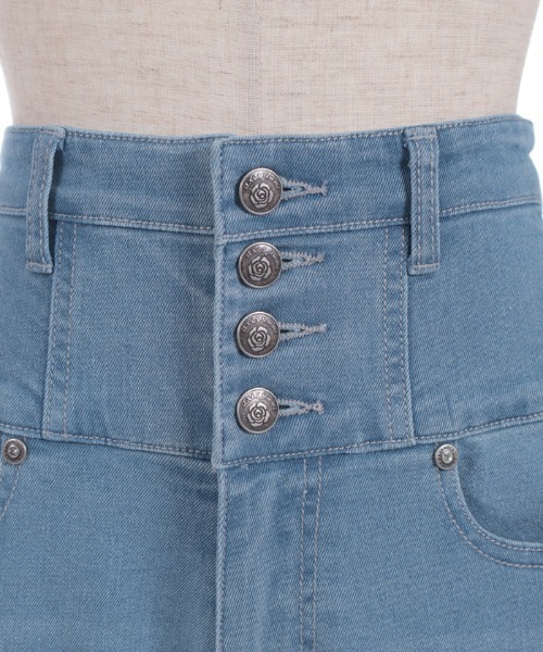 axes femme（アクシーズファム）の「フリルハイウエストデニム（その他パンツ・レディース・インディゴブルー/ケミカルウォッシュ・LARGE/MEDIUM）」の18枚目の写真