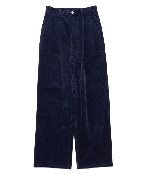 DELICCENT（デリセント）の「コーデュロイツータックパンツ [DEEP BLUE]（その他パンツ・レディース・ダークブルー・LARGE/SMALL）」の2枚目の写真