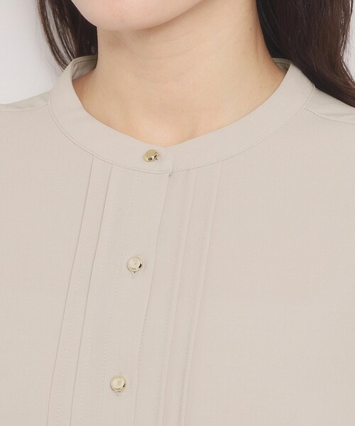 ITS'DEMO(イッツデモ)の「【入卒/手洗い可】フロントピンタックブラウス(シャツ/ブラウス・レディース・チャコールグレー/アイボリー/ナチュラル・00)」の19枚目の写真