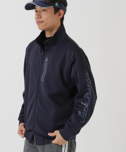 JACK BUNNY⁄ジャックバニー⁄フリースジップジャケット⁄ネイビー×レッド