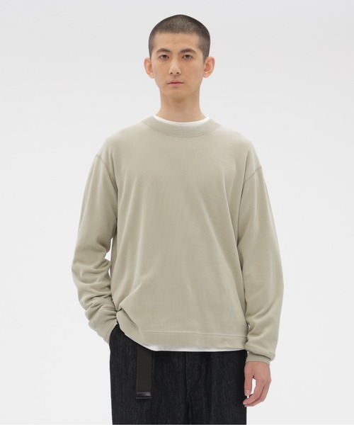 MHL.(エムエイチエル)の「FINE COTTON RIB JERSEY(Tシャツ/カットソー・メンズ・オフホワイト/ブラック/ベージュ・LARGE/MEDIUM)」の3枚目の写真