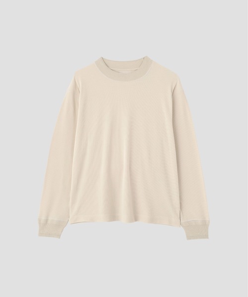 MHL.(エムエイチエル)の「FINE COTTON RIB JERSEY(Tシャツ/カットソー・メンズ・オフホワイト/ブラック/ベージュ・LARGE/MEDIUM)」の6枚目の写真