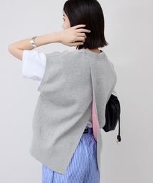 SLOBE IENA | 《追加》ダブルフェイスバックオープンベスト(ベスト)