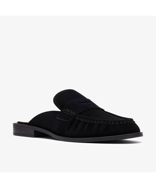 Clarks(クラークス)の「Alixea Mule / アリクシアミュール (ブラックスエード)(サンダル・レディース・ブラック・UK3/UK4/UK5/UK6)」の4枚目の写真