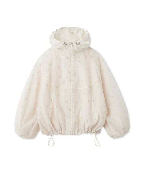 emmi（エミ）の「ビッグフォルムフーディーブルゾン（ブルゾン・レディース・オフホワイト/ブラック/レッド/ホワイト・F）」の11枚目の写真