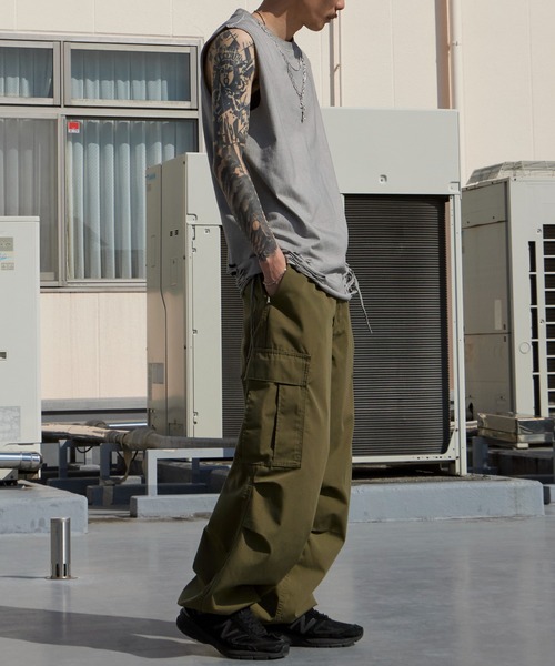 Theater code（シアターコード）の「Chain Design Distressed Wash Tank Top / チェーンデザイン ウォッシュ加工 ダメージタンクトップ 2026年春夏（タンクトップ・メンズ・ブラック/グレー・M/L）」の19枚目の写真