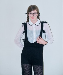 mieya mieya（ミーヤミーヤ）の「【mieya mieya】BABY LACE SALOPETTE/ベビーレースサロペット（サロペット/オーバーオール）」