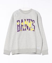 BANKS（バンクス）の「CREW / BANKS JOURNAL(バンクスジャーナル)スタンダードシルエットプリント長袖クルーネックスウェットトレーナ（スウェット）」