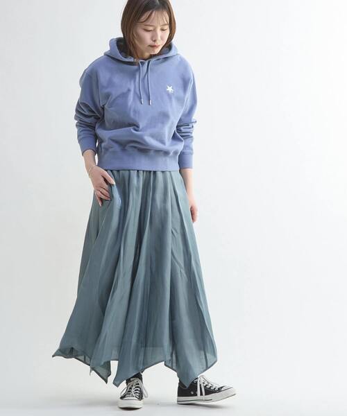 CONVERSE TOKYO(コンバーストウキョウ)の「WAVE LOGO HOODIE(パーカー・レディース・ブラック/グレー/ブルー・FREE)」の10枚目の写真