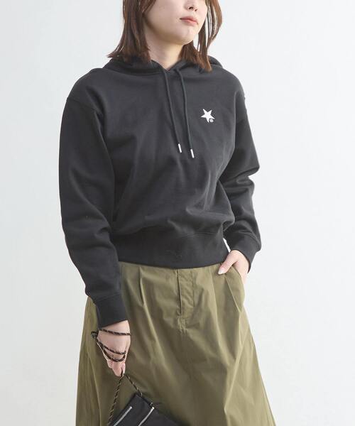 CONVERSE TOKYO(コンバーストウキョウ)の「WAVE LOGO HOODIE(パーカー・レディース・ブラック/グレー/ブルー・FREE)」の12枚目の写真