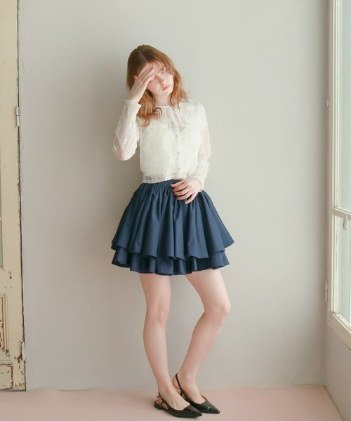 mic by Olu.（ミックバイオルドット）の「セーラーレースブラウス（シャツ/ブラウス・レディース・ブラック/ホワイト/ブラウン・FREE）」の20枚目の写真