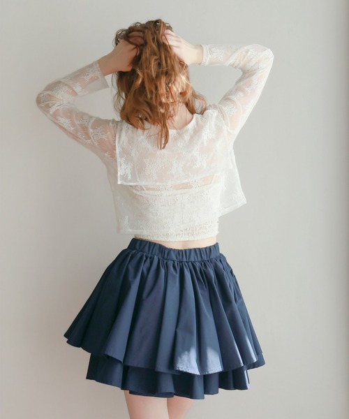 mic by Olu.（ミックバイオルドット）の「セーラーレースブラウス（シャツ/ブラウス・レディース・ブラック/ホワイト/ブラウン・FREE）」の18枚目の写真