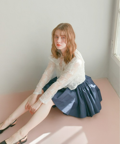 mic by Olu.（ミックバイオルドット）の「セーラーレースブラウス（シャツ/ブラウス・レディース・ブラック/ホワイト/ブラウン・FREE）」の19枚目の写真