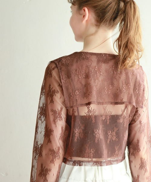 mic by Olu.（ミックバイオルドット）の「セーラーレースブラウス（シャツ/ブラウス・レディース・ブラック/ホワイト/ブラウン・FREE）」の11枚目の写真