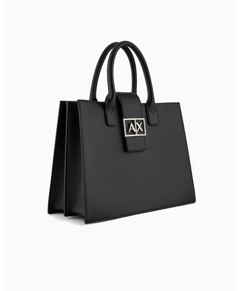 ARMANI EXCHANGE(アルマーニエクスチェンジ)の「【A|X アルマーニ エクスチェンジ】AXロゴ ミディアムハンドバッグ(ハンドバッグ・レディース・ブラック・FREE)」の3枚目の写真