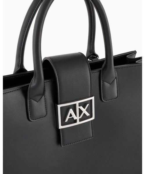 ARMANI EXCHANGE(アルマーニエクスチェンジ)の「【A|X アルマーニ エクスチェンジ】AXロゴ ミディアムハンドバッグ(ハンドバッグ・レディース・ブラック・FREE)」の5枚目の写真