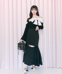 OLIVE des OLIVE | 【Belle Charme】Ribbon Slit Mermaid Skirt(スカート)