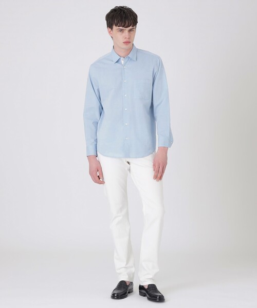 BLACK LABEL CRESTBRIDGE(ブラックレーベル・クレストブリッジ)の「SOMAキュプラパーシャルチェックシャツ(シャツ/ブラウス・メンズ・オレンジ系その他/オフホワイト/ネイビー/ブルー系その他2・XL/L/M/S)」の13枚目の写真