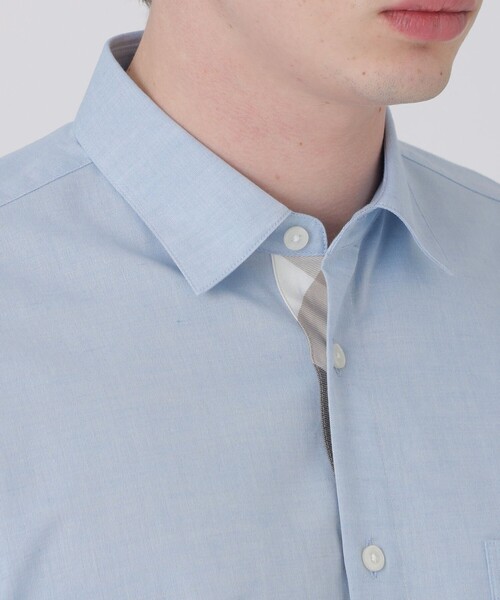 BLACK LABEL CRESTBRIDGE(ブラックレーベル・クレストブリッジ)の「SOMAキュプラパーシャルチェックシャツ(シャツ/ブラウス・メンズ・オレンジ系その他/オフホワイト/ネイビー/ブルー系その他2・XL/L/M/S)」の16枚目の写真