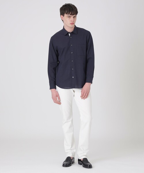 BLACK LABEL CRESTBRIDGE(ブラックレーベル・クレストブリッジ)の「SOMAキュプラパーシャルチェックシャツ(シャツ/ブラウス・メンズ・オレンジ系その他/オフホワイト/ネイビー/ブルー系その他2・XL/L/M/S)」の19枚目の写真