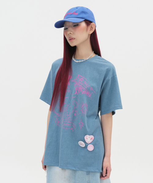 TYPESERVICE（タイプサービス）の「Never Return Top [Blue]（Tシャツ/カットソー・レディース・その他・FREE）」の2枚目の写真