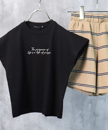SHISKY（シスキー）の「ノースリーブプリントTシャツ セットアップ（セットアップ）」