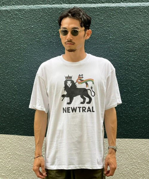 NEWTRAL(ニュートラル)の「【NEWTRAL】Lion Logo TEE(Tシャツ/カットソー・メンズ・ブラック/ホワイト・MEDIUM/LARGE/X-LARGE)」の2枚目の写真