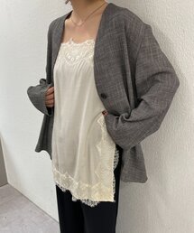 Omekashi（オメカシ）の「スリットレースキャミソール（キャミソール）」