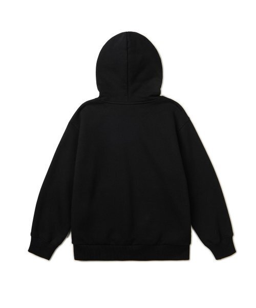 MUSINSA STANDARD KIDS（ムシンサスタンダードキッズ）の「起毛オーバーサイズフードパーカー ジップアップ [ブラック]（ブルゾン・レディース・その他・110/120/130/100/140）」の9枚目の写真