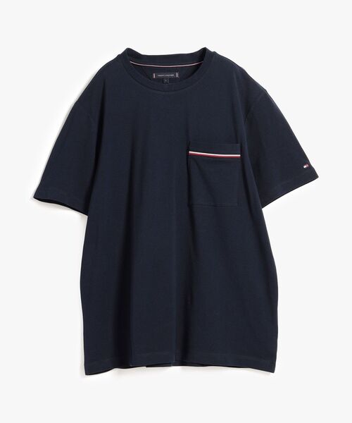 TOMMY HILFIGER(トミーヒルフィガー)の「GLOBAL STRIPE PIQUE POCKET TEE(Tシャツ/カットソー・メンズ・レッド/ホワイト/マルチ・LARGE/MEDIUM/X-LARGE/SMALL)」の7枚目の写真