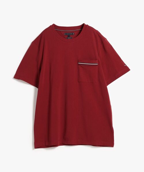 TOMMY HILFIGER(トミーヒルフィガー)の「GLOBAL STRIPE PIQUE POCKET TEE(Tシャツ/カットソー・メンズ・レッド/ホワイト/マルチ・LARGE/MEDIUM/X-LARGE/SMALL)」の12枚目の写真