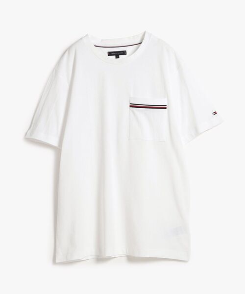 TOMMY HILFIGER(トミーヒルフィガー)の「GLOBAL STRIPE PIQUE POCKET TEE(Tシャツ/カットソー・メンズ・レッド/ホワイト/マルチ・LARGE/MEDIUM/X-LARGE/SMALL)」の17枚目の写真