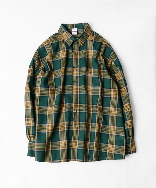 CALIFORNIA OUTFITTERS(カリフォルニア アウトフィッターズ)の「2D10 HERITAGE PLAID WIDE SHIRTS(シャツ/ブラウス・メンズ・グリーン/ブラック・FREE)」の12枚目の写真